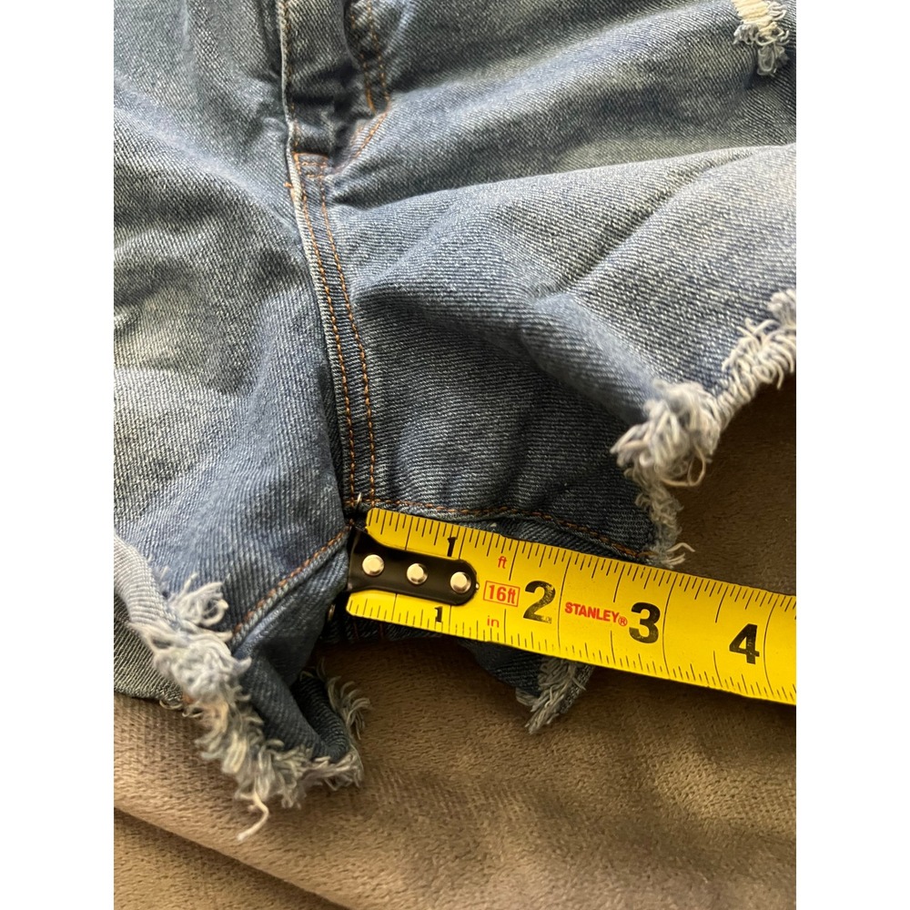 Sofia Jeans by Sofia Vergara Chi Short Distressed Denim Cut Off Medium Wash 6 - Picture 6 of 8
